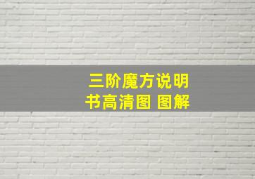 三阶魔方说明书高清图 图解